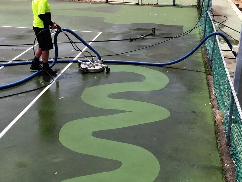 Hard Court Pressure Cleaning - Web