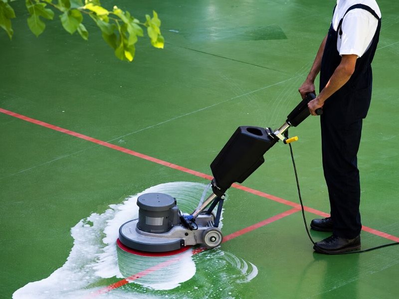 Hard Court Scrub Cleaning - Web